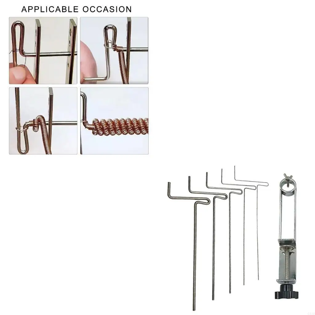 

Sturdy Alloy Jewelry Wire Coiling Tool Set 5 Pieces Set for Professional and Beginner Use Jewelry Accessory Daily Use