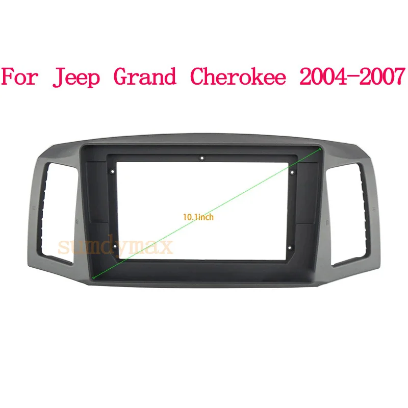 

2 Din 10.1 Inch Car Radio Plastic Fascia Panel Frame for Jeep Grand Cherokee 2004-2007 Installation GPS Mp5 Dash Mount Kit