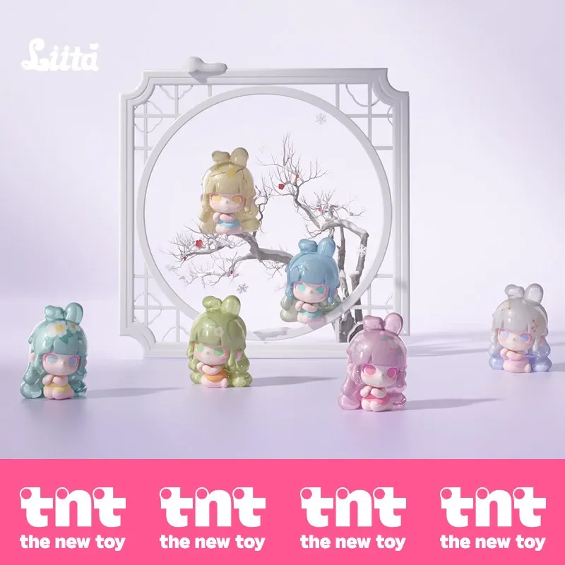 LIITA THE 24 SOLAR TERMS MILI SERIES Mini Caja Misteriosa Original, Caja Sorpresa, Bolsa de Juguetes Sorpresa, Figura de Anime, Adornos de Escritorio, Modelo de Regalo