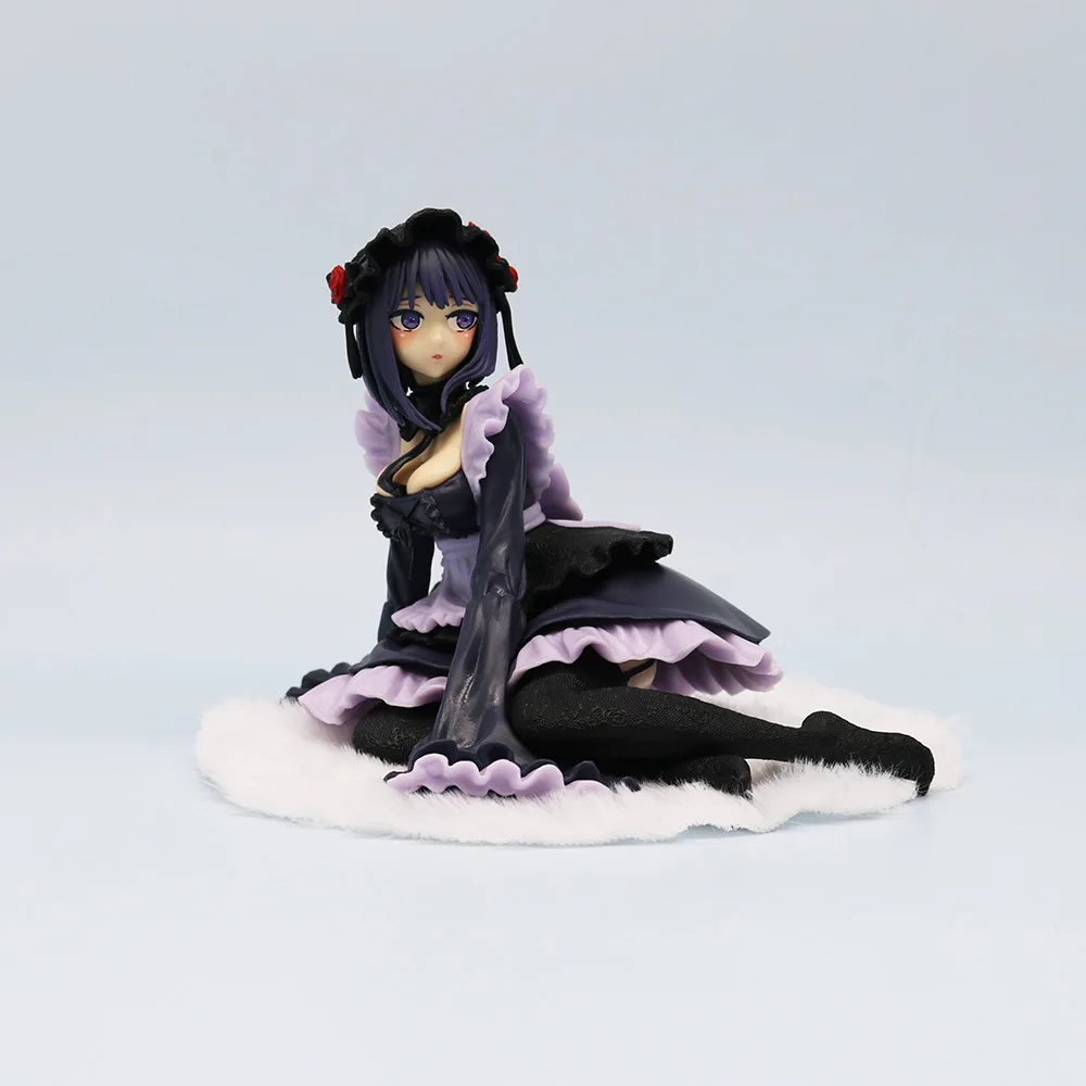 12cm My Dress-Up Darling Anime Girl Figures Black Maid Outfit Kitagawa Marin Shizuku Kuroe Figurine Collection Model Kids Toys