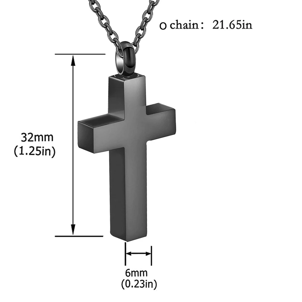 Cross Cremation Jewelry for Ashes Cross Urns Locket Pendant Ashes Holder Stainless Steel Memorial  Necklace  -My Dad My Hero
