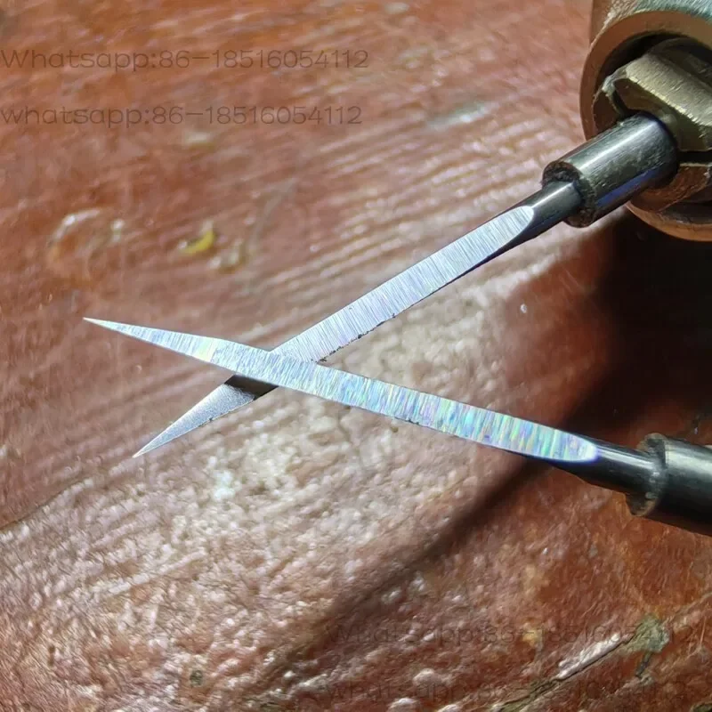 Jewelry mold repair shawl triangular needle three-sided blade tungsten steel milling cutter---single