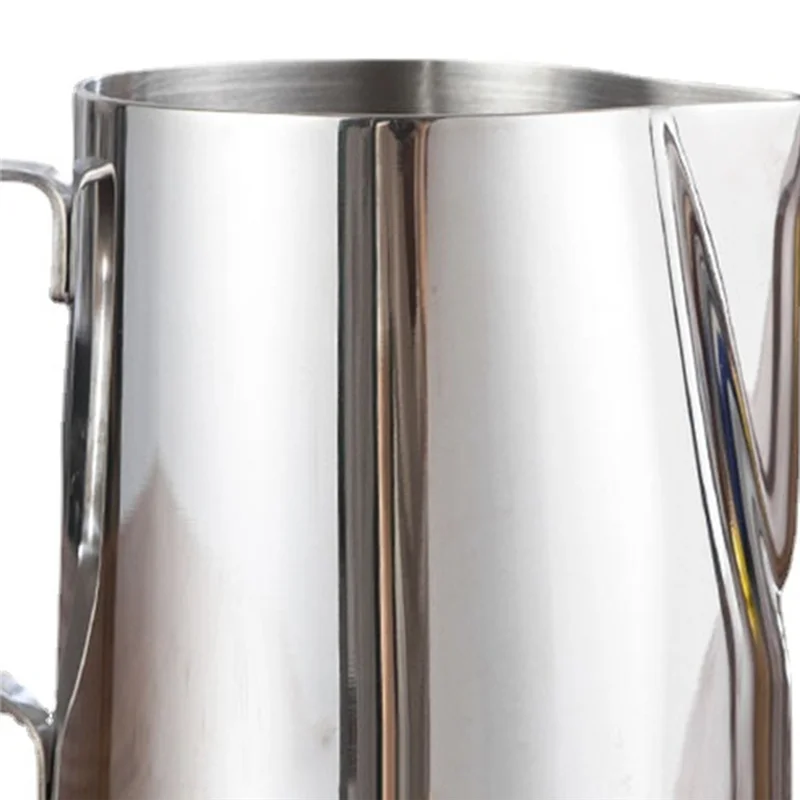 

Milk Jug, 304 Stainless Steel Milk Cup Milk Frothing Pitcher Milk Pitcher For Making Latte Coffee Art,Cappuccino Silver 600Ml-AC