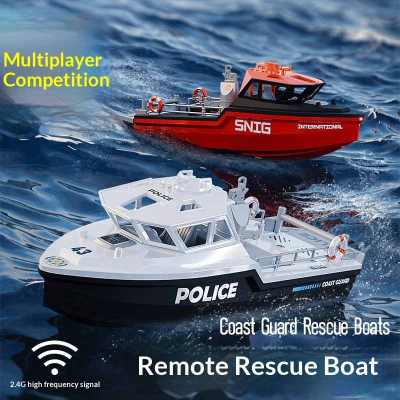 Tx694  693 Rc Boat 2.4g 1/32 Powerful Brushless Motor Long Range Wireless Electric Remote Control Rescue Boat Model Toys Boys