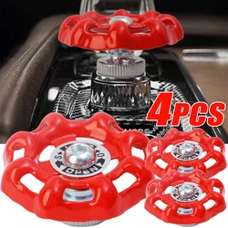 Creative NOS Valve Switch Car Interior Knob Decoration Sticker Auto Center Console Start Button Valve Shape Decoration Stickers