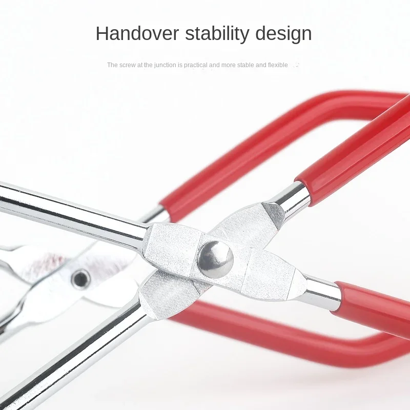 스테인리스 스틸 캔닝 자 리프터 주방 도구 그립 핸들 포함 안티클립 캔 집게 열 저항 유리 자 리프터