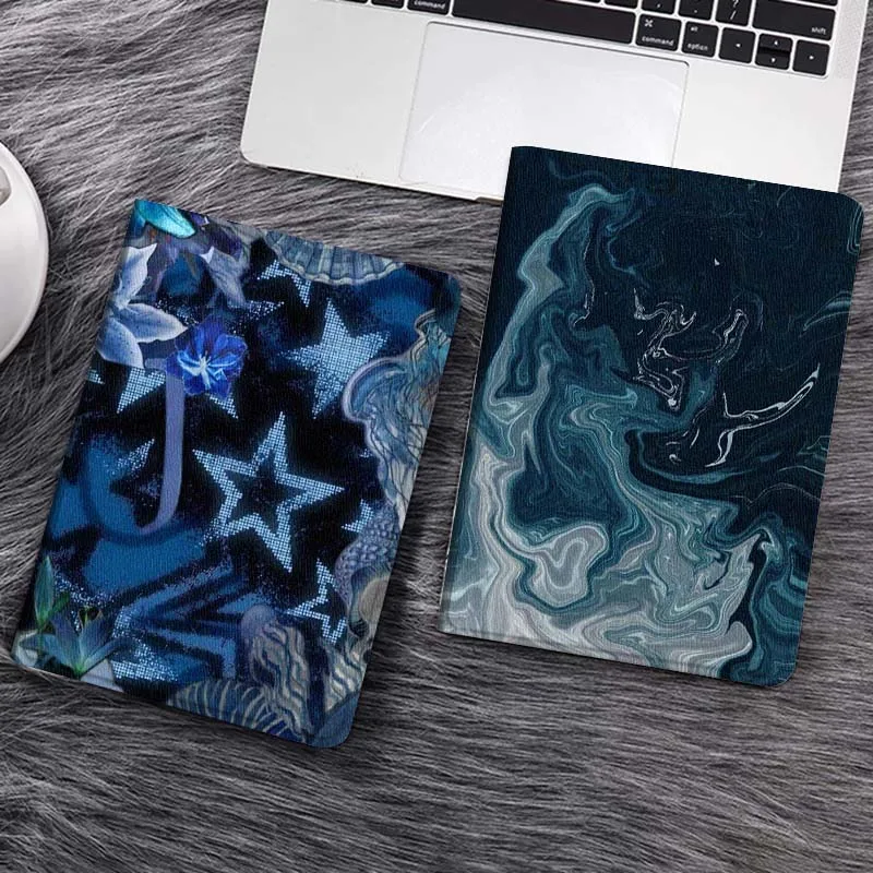

Blue Starry Floral Pattern Gift Tablet Case For Samsung Galaxy Tab S7 S8 S9 S10 FE Lite