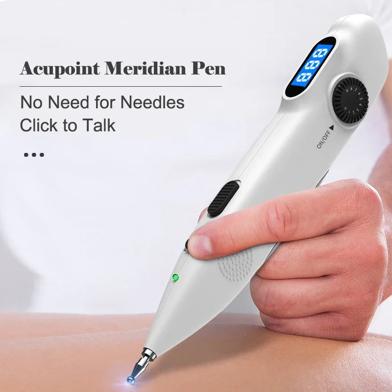 Medical Acupuncture Pen Point Detector Electronic Body Massage Pain Therapy Electric Pain Relief Health Care Home Use Device