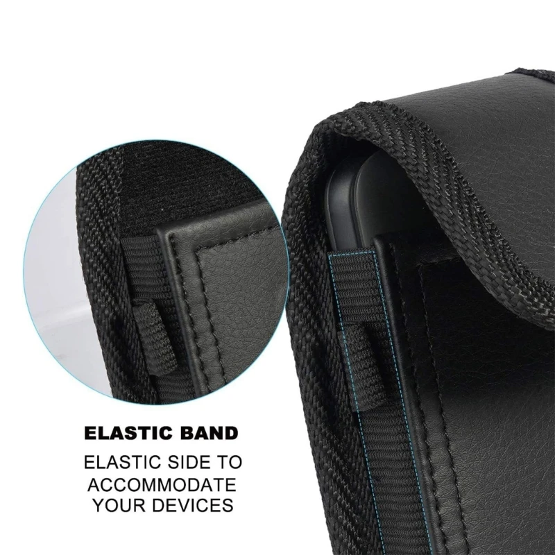 Étui en cuir PU pour hommes, pochette transport Portable pour téléphone, Clip ceinture, support couverture