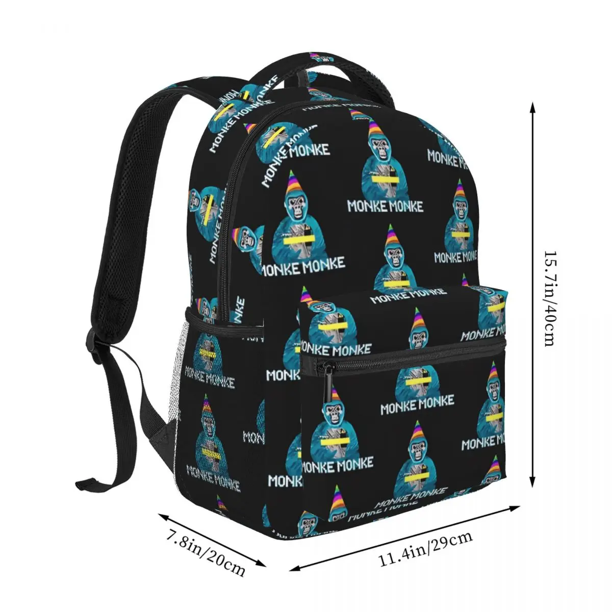 Gorilla Tag JMANCURLY Monke Monke VR Gamer Backpack for Men Women Fashion High School Hiking Travel Daypack 17in