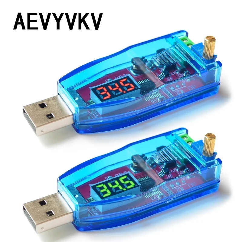 DC-DC 5V to 3.3V 9V 12V 24V USB Step UP / Down Power Supply Module Adjustable Boost Buck Converter Out DC 1.0V-24V With Case