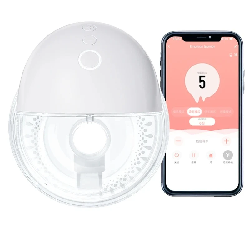

Hot Sell Portable App Wireless Control Electric Breastpump BPA Free Silicone Wearable Breast Pump Hands Free
