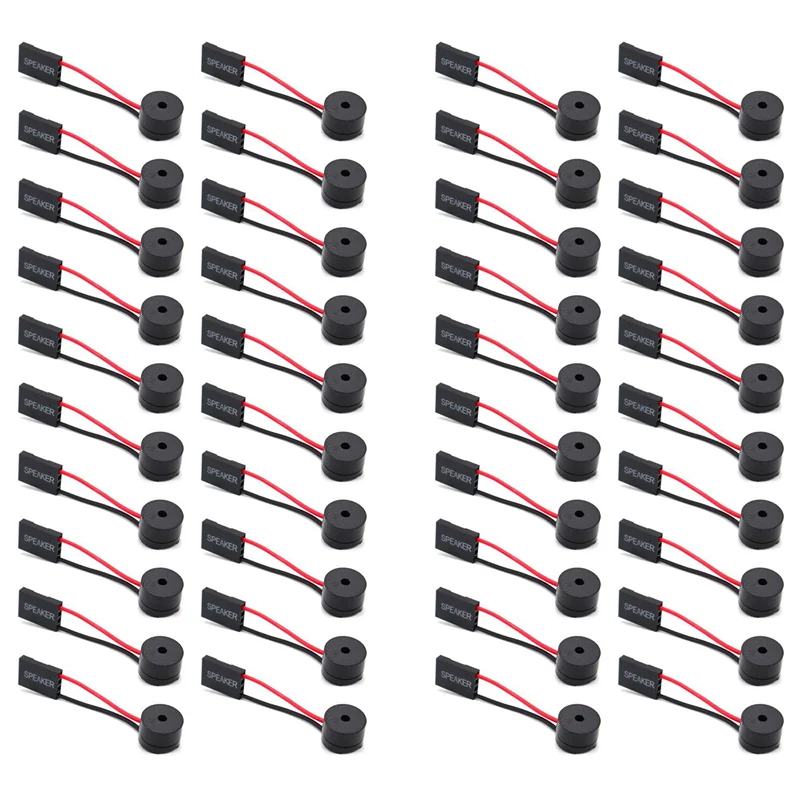 REPLA-40 Stuks PC Moederbord Mini Speaker Desktop Computer Beschermhoes DIY Interne Code Mini Plug Buzzer