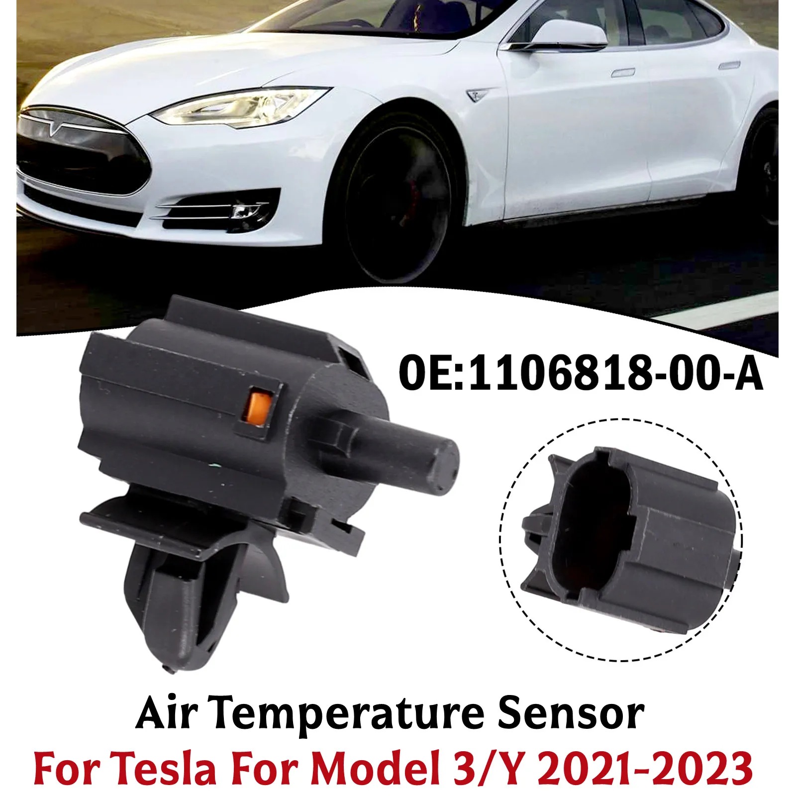 مستشعر درجة الحرارة مستشعر درجة حرارة الهواء لطراز تسلا 3/Y 2017-2023 1106818 -00-أ 110681800 ملحقات المركبات الكهربائية #1