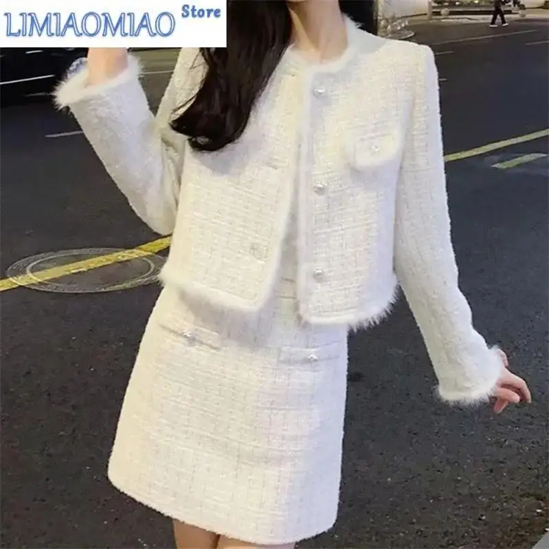 Suit Skirt Women's Spring And Autumn Explosions Short High-Quality Temperament Celebrity Fashion Two-Piece Suit