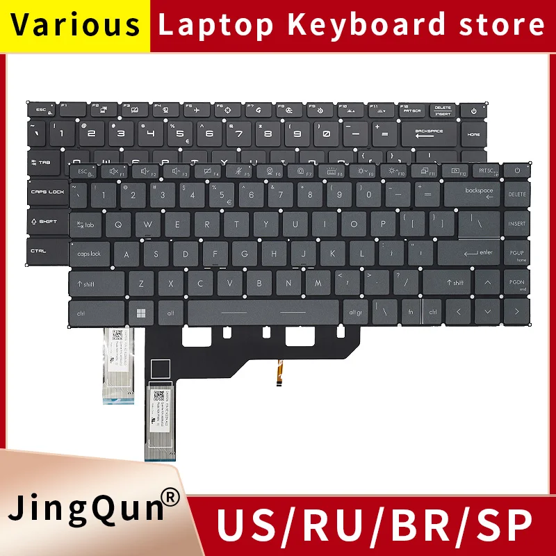 

US Russian Laptop Keyboard For MSI Modern14 GE66 Raider GS66 GP66 P66 Stealth 10SD 10SF GE66 MS-14D3/14D1/14DK RGB Backlight