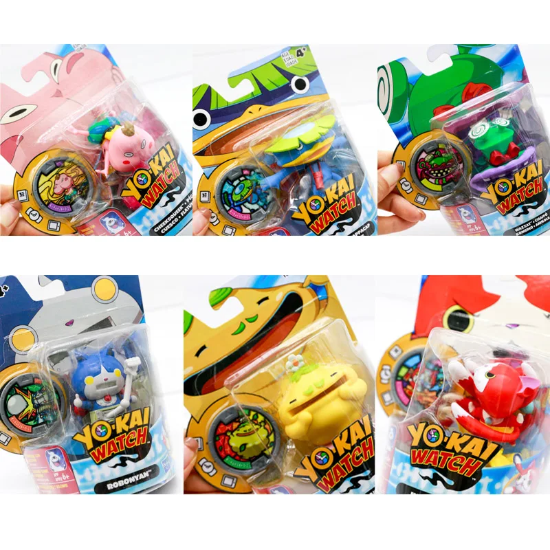 حقيقية هاسبرو يو كاي ساعة Jibanyan Komajiro Robonyan الهمس اللعب نموذج شخصيات كرتونية جمع الأطفال هدية عيد ميلاد الحلي #3