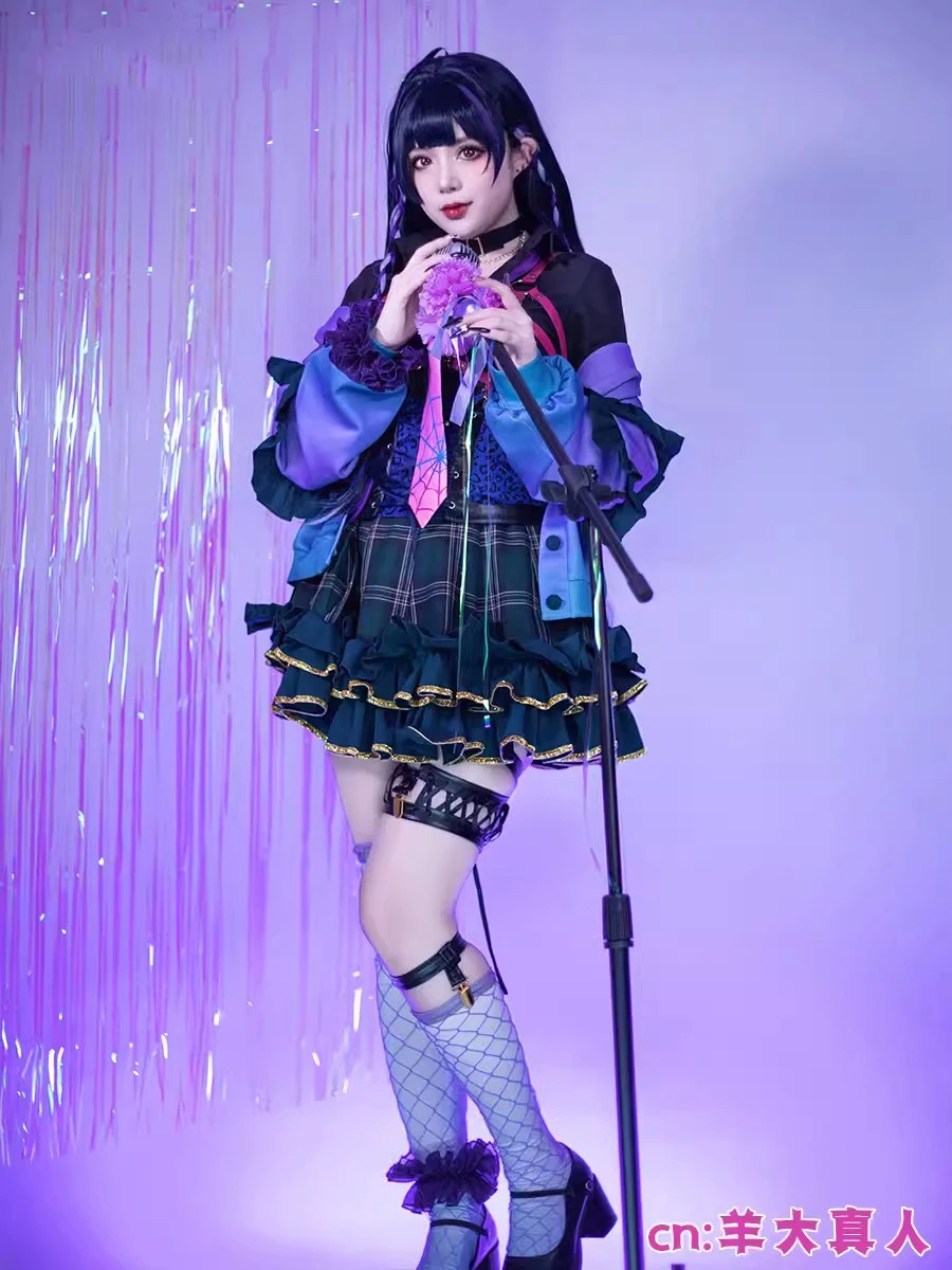 COS-HoHo Vtuber Nijisanji XSOLEIL Meloco Kyoran Game Suit Sweet Lovely Uniform Cosplay Costume Halloween Party Outfit Women