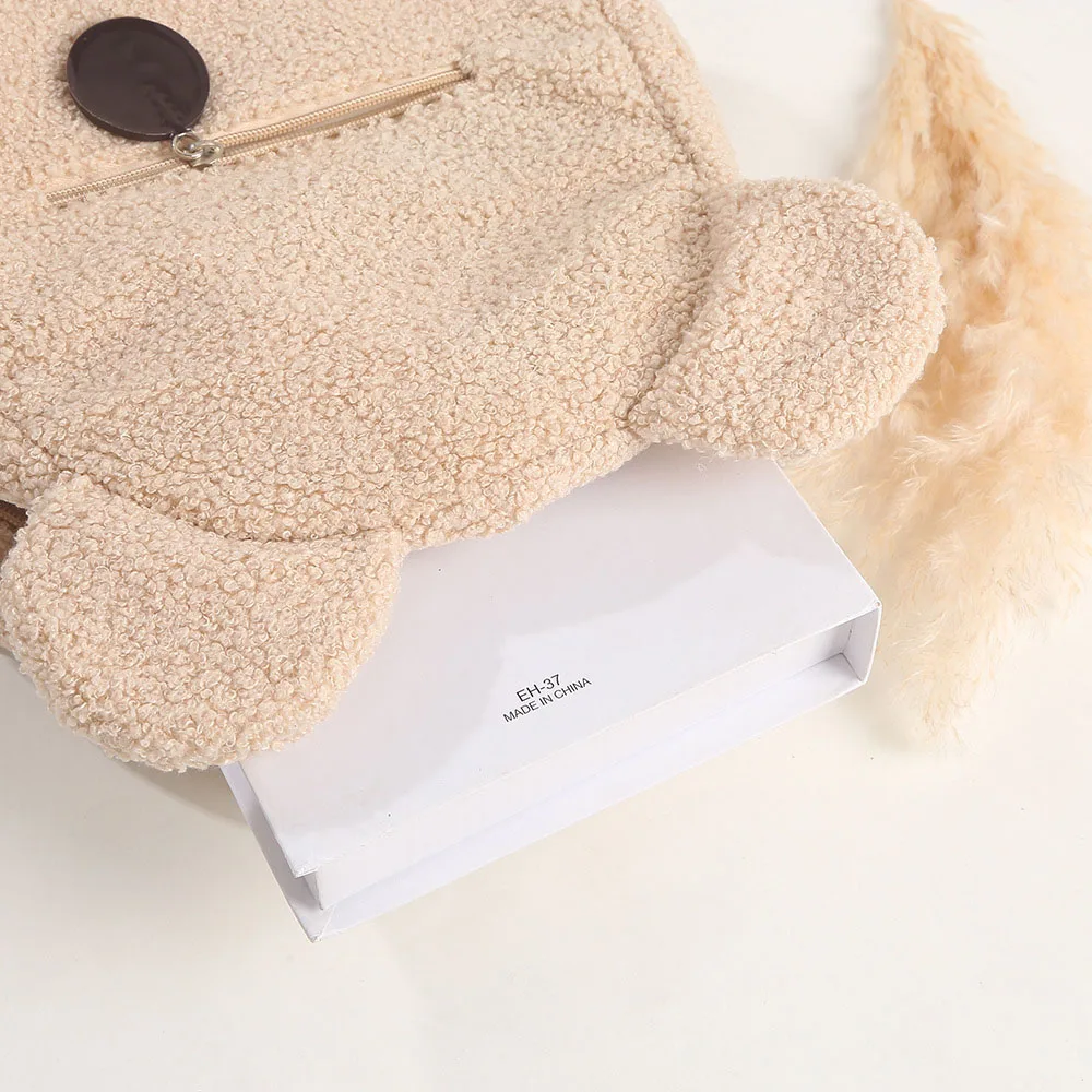 Zaino per bambini con nome ricamato personalizzato borsa per orso in peluche leggera zaino con nome personalizzato per bambini regalo per ragazzi e