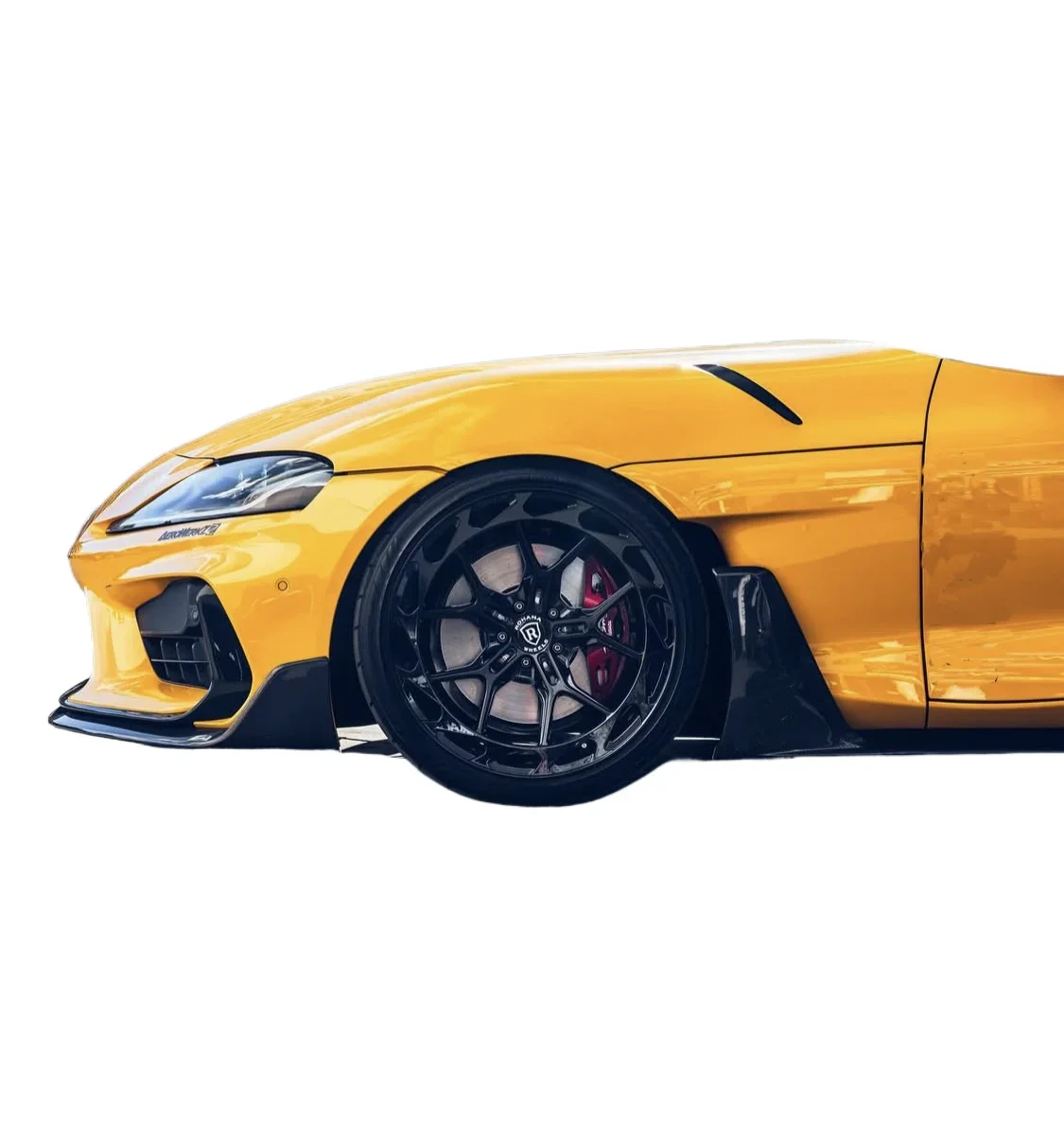 

ForAD Style Dry Carbon Fiber Side Bumper Side Skirt Splitter Fender For Toyota Supra A90 A91 Mk5 Body Kits