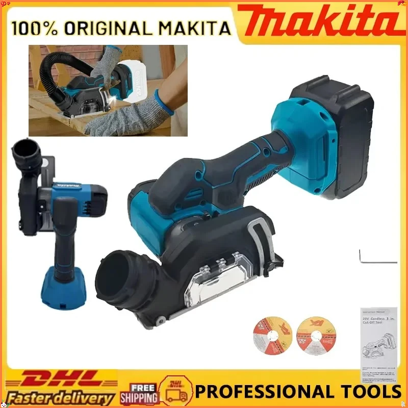 

Аккумуляторная угловая шлифмашина Makita 19500 об/мин, 3 дюйма, для резки плитки, дерева, пластика