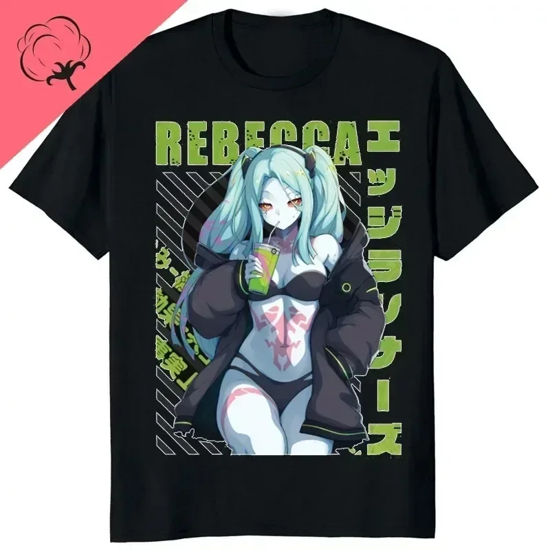 New Arrival Edgerunners Cotton Printing T-shirt Funny David Martinez Prosthesis Graphic Man Tshirt Hot Game Fans Tees image 5
