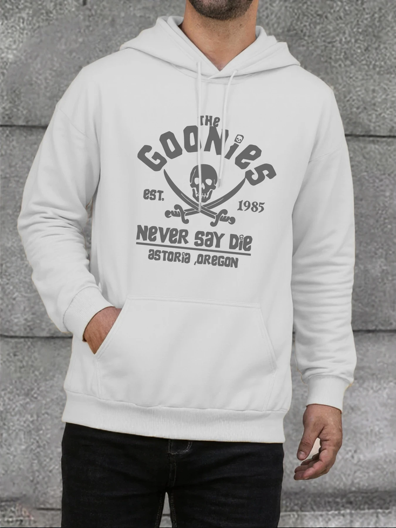 

Мужские толстовки с принтом пиратского черепа Goonies, модная повседневная толстовка, флисовая свободная толстовка, высокое качество, теплый пуловер в стиле хип-хоп для мужчин
