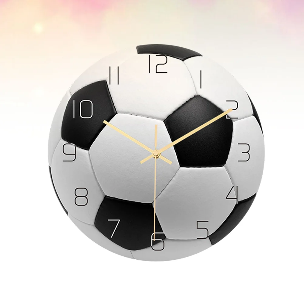 

Creative Wall Clock Acrylic Football Design Hanging Clock Mute Movement Decorative Wall Clocks Decor for Living Room Bedroom Stu