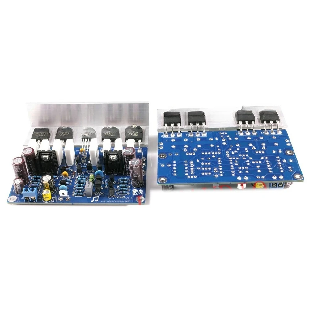 Adapted for 1 pair L20 200W 8R V9.2 Audio Stereo Power Amplifier Board With Heat Sink