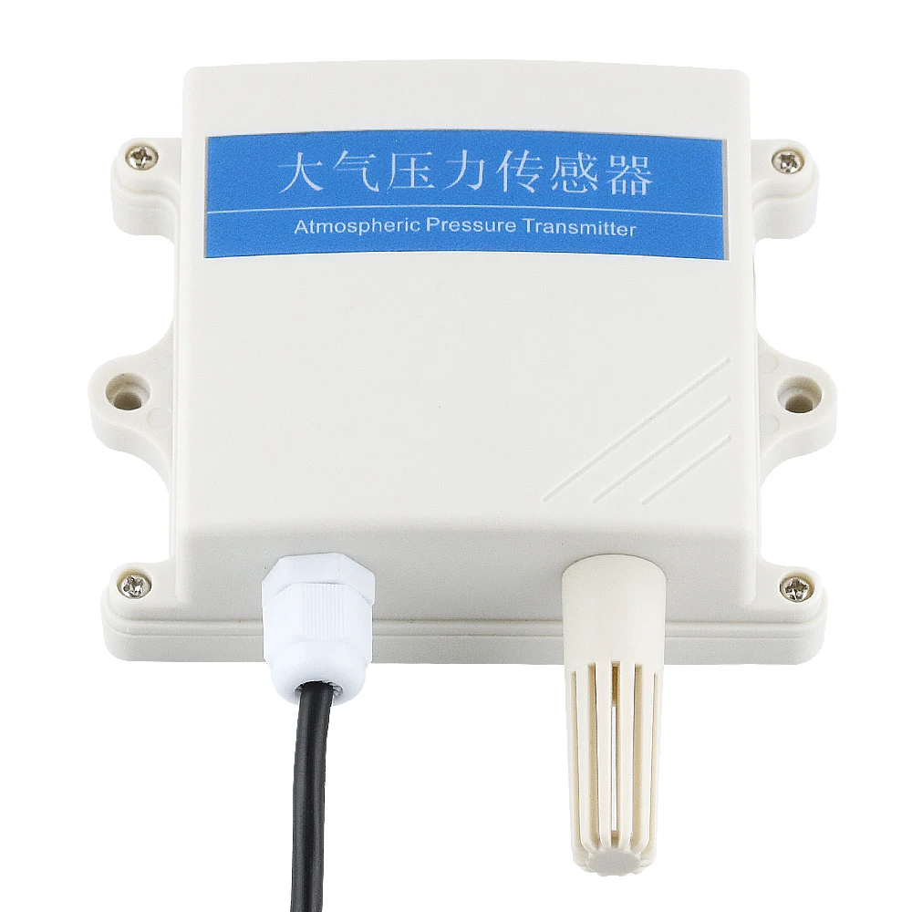 30-110Kpa Atmospheric Pressure Sensor Module 4-20mA 0-10V RS485 Modbus RTU Measure Air Pressure Sensors Transmitter 1M DC12-24V