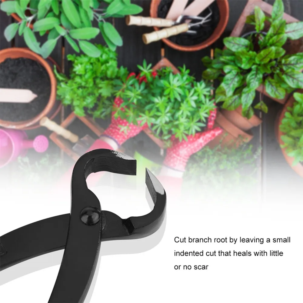 Manganese Steel Alloy Concave Branch Cutter Concave Edge Round Knob Concave Knob Cutter Ergonomic Handle Black