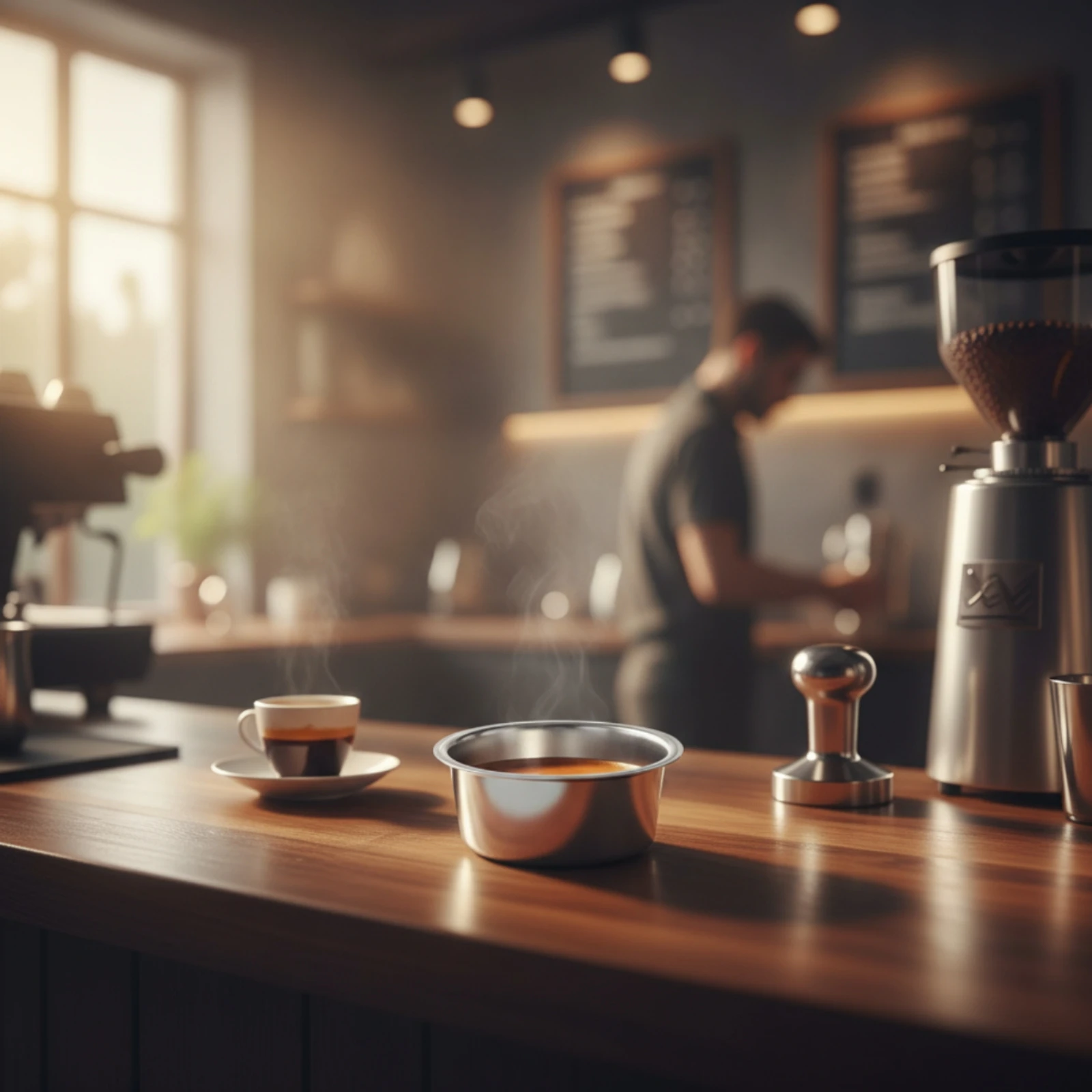 Bottomless Portafilter Food Grade Unclad Portafilter Espresso Strainer Handle Detachable Design for Home Kitchen