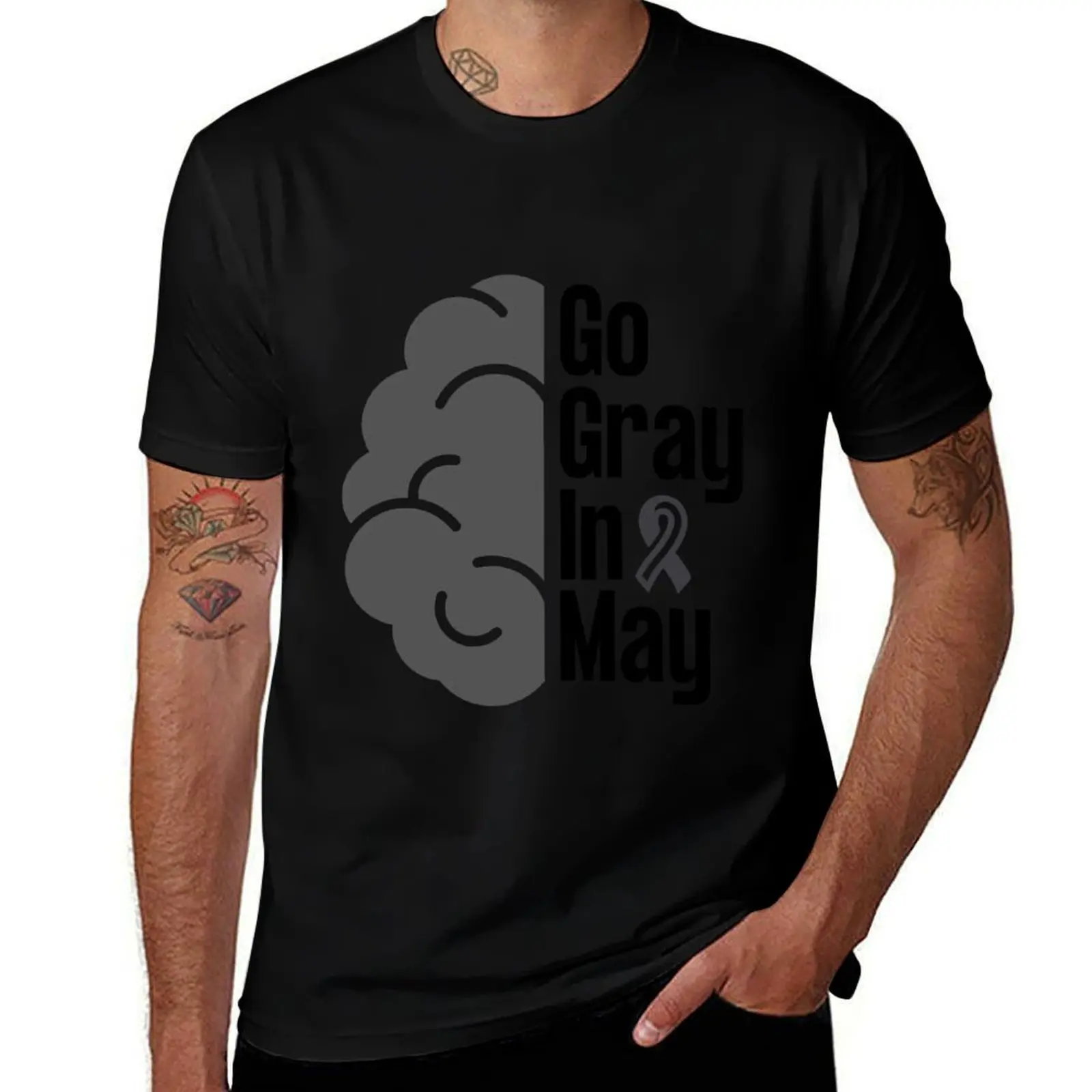 

Go Gray In May, Brain Cancer Awareness, Hope T-Shirt Labor Work Casual T-Shirt