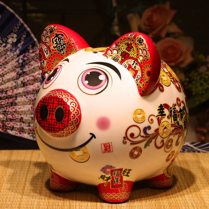 

Anime Aesthetic Money Boxes Storage Pig Safe Room Decor Clear Unique Design Euro Coin Piggy Bank Saving Spaarpot Home Products