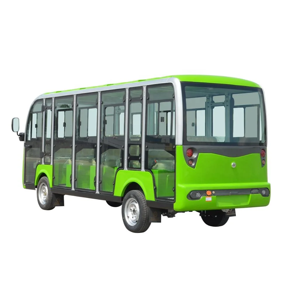 electric sightseeing bus 14seats ac system 72v 400a / Battery passengers 14 Seater Sightseeing Car Tourist Electric Shuttle Bus