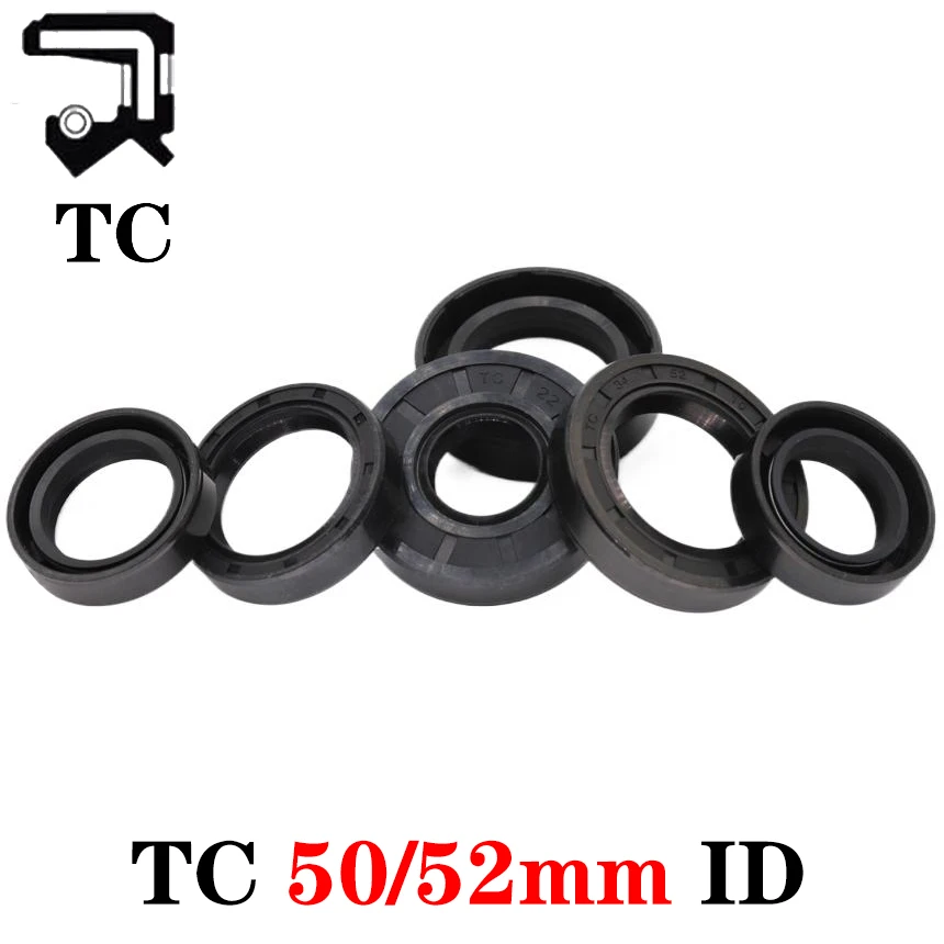 TC 50 52*60 62 64 65 68 70 72 75 76 78 80 82 85 90 95 100*7 8 9 10 12 Rubber NBR Grooved U Lips Spring Gasket Skeleton Oil Seal