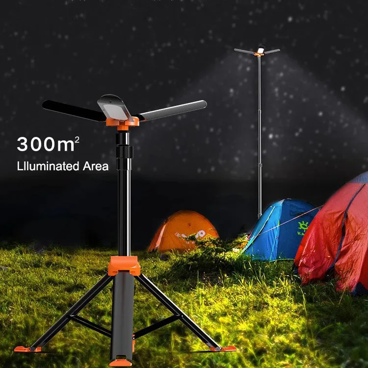 New 9500lumen Rod Light Superbright Three Pages 12v Outdoor Light High Quality IP 68 Waterproof Led Light Outdoor with Tripod