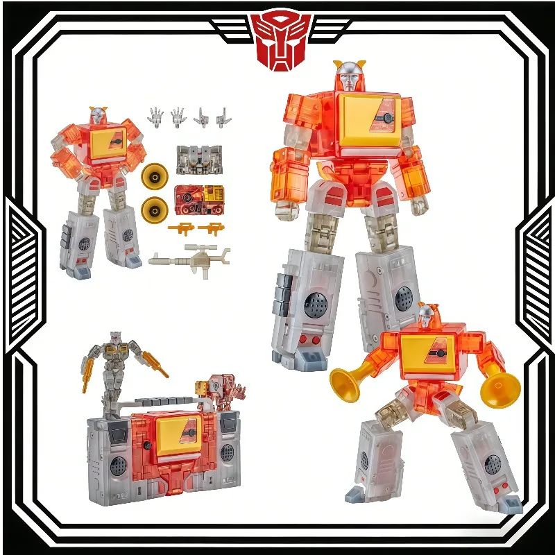 

In Stock NEWAGE NA H62T Action Figure Small Scale Clear Transparent Blaster Cassette Player Transformable Toy garage kit