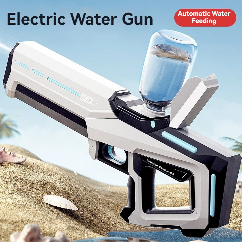 Pulse Electric Burst Water Gun Toys Automatic Water Absorption Guns Toy Beach Outdoor Entertainment Children\'s Adult Gifts