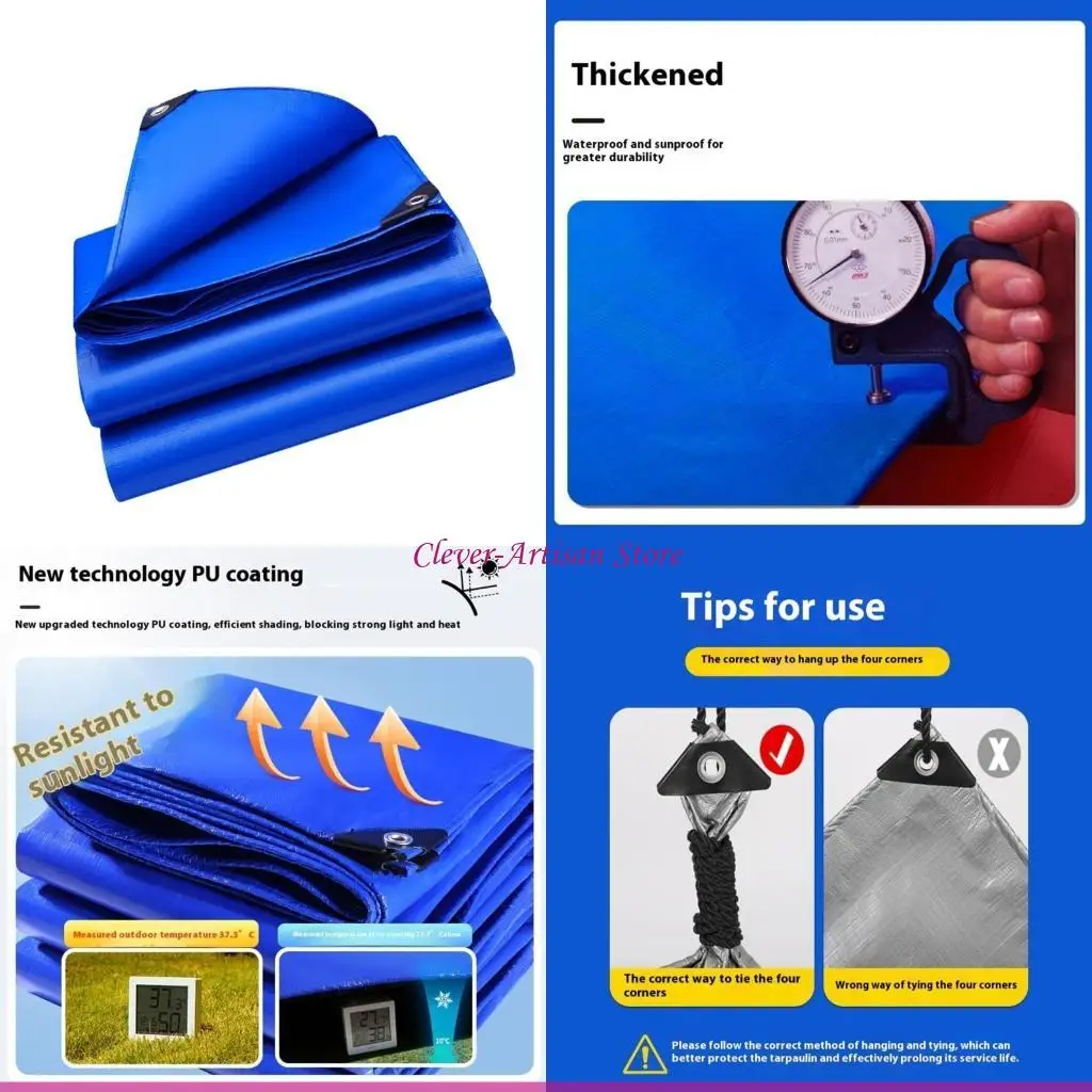 

E06B устойчивый к разрыву дождевик, уличный брезент, водонепроницаемый дождевик для кемпинга, пешего туризма, пикников, посадки