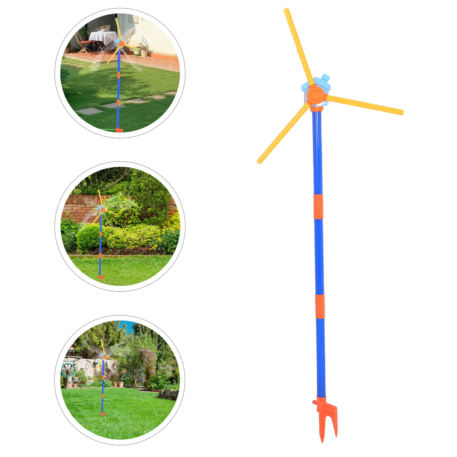 

Rotating Water Windmill Sprinkler Blade Design for Smooth Rotation Outdoor Garden Lawn Water Play Sprinkler Toy for Garden