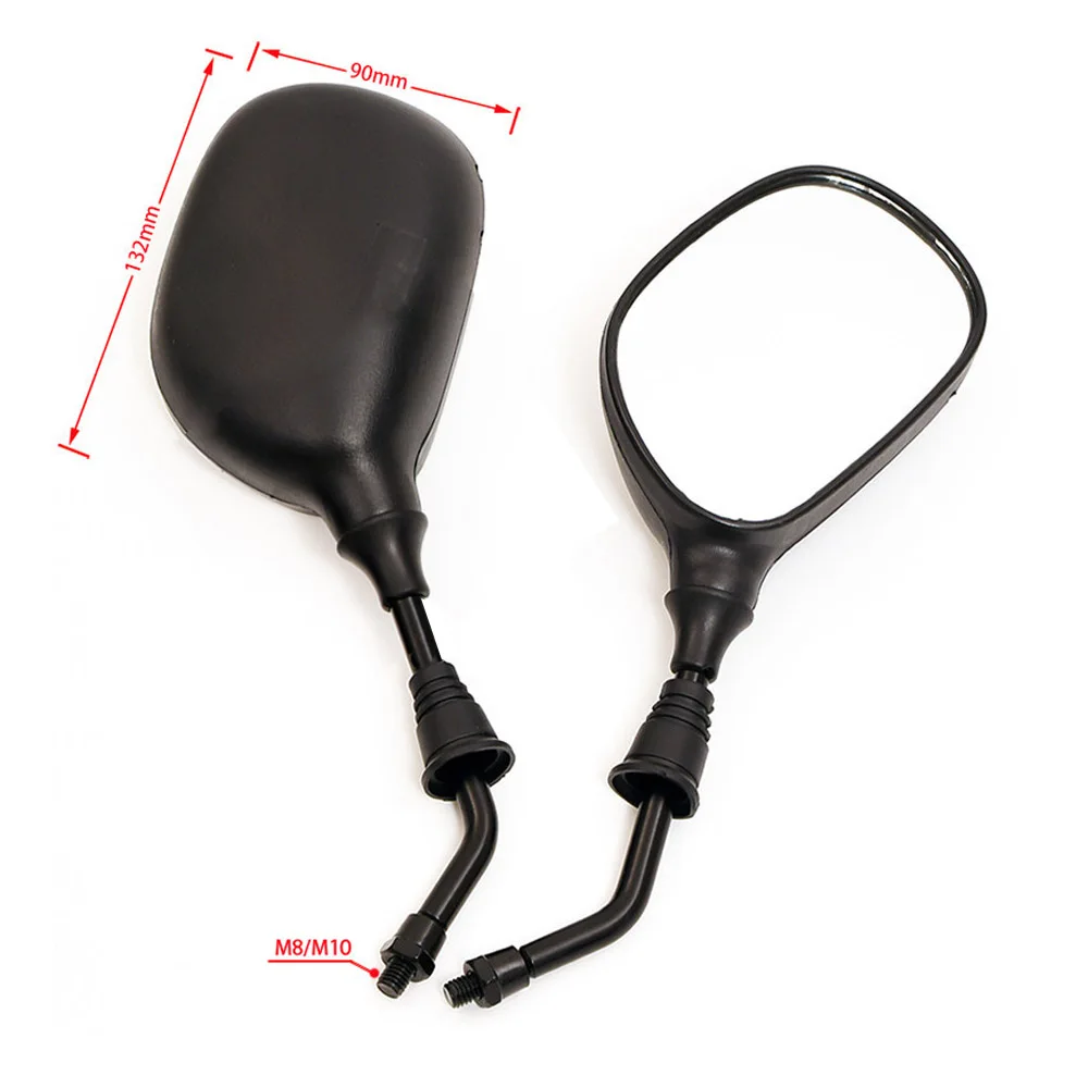 Motorcycle Rear View Mirrors 8mm 10mm Thread M10 M8 For GY6 50cc 110cc 125cc 150cc Chinese ATV QUAD Moped Scooter CRF