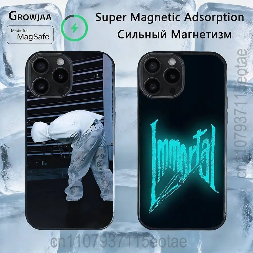 

Магнитный чехол для телефона K-Kai Angel Damage SINGER для iPhone 14, 16, 17, 13, 12, 11, 15 Pro Max Plus, чехол для беспроводной зарядки Magsafe