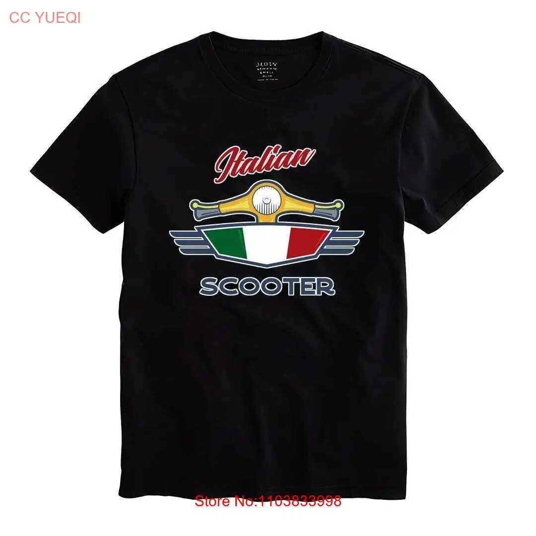 T-shirt Italian Scooter Men Unisex Black Shirt Size S-5XL