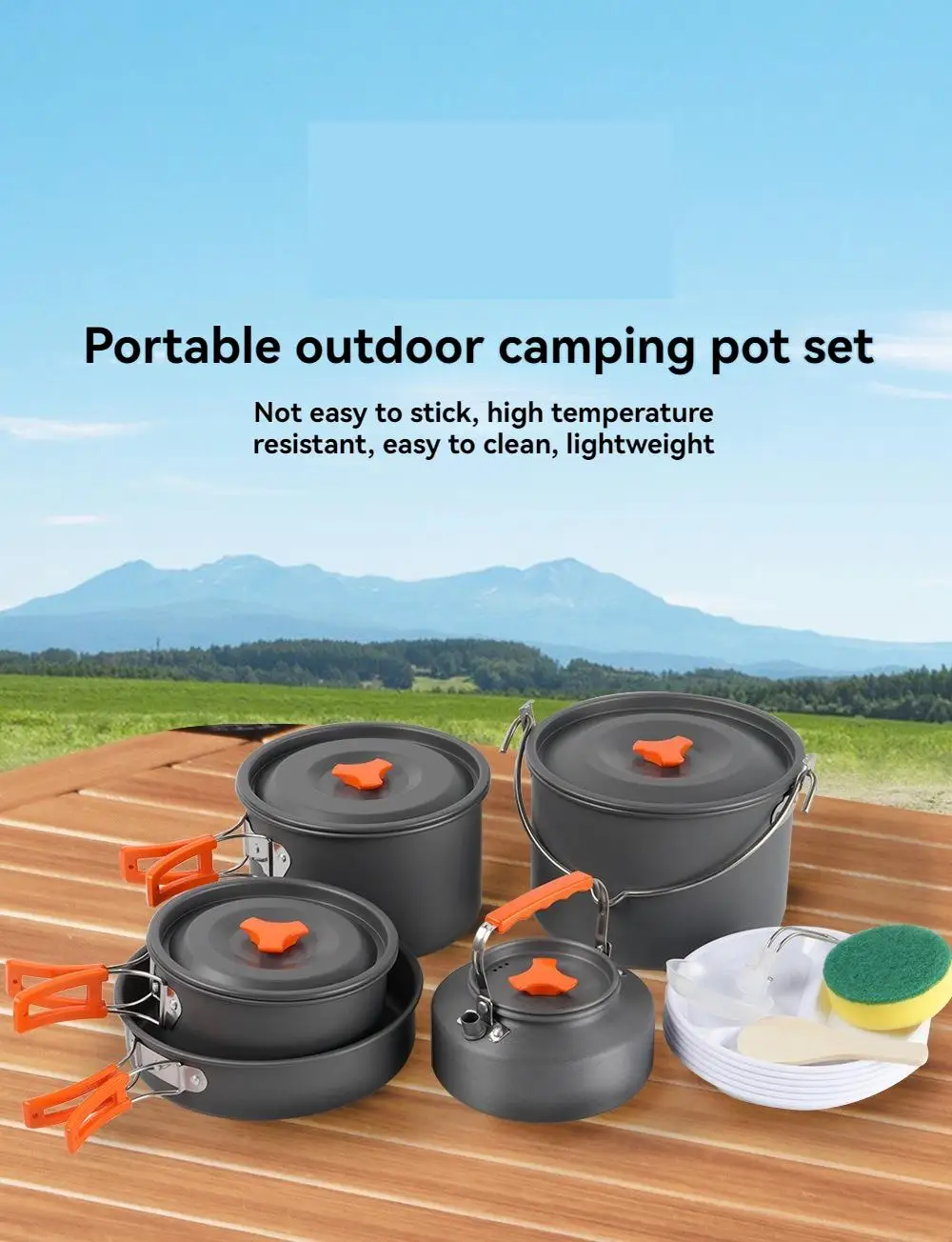 

BRS-TS10 /BRS-151 /BRS-153 /BRS-153A /BRS-155 /BRS-155A /BRS-157(6-8p) 2026Outdoor Camping Cook Set