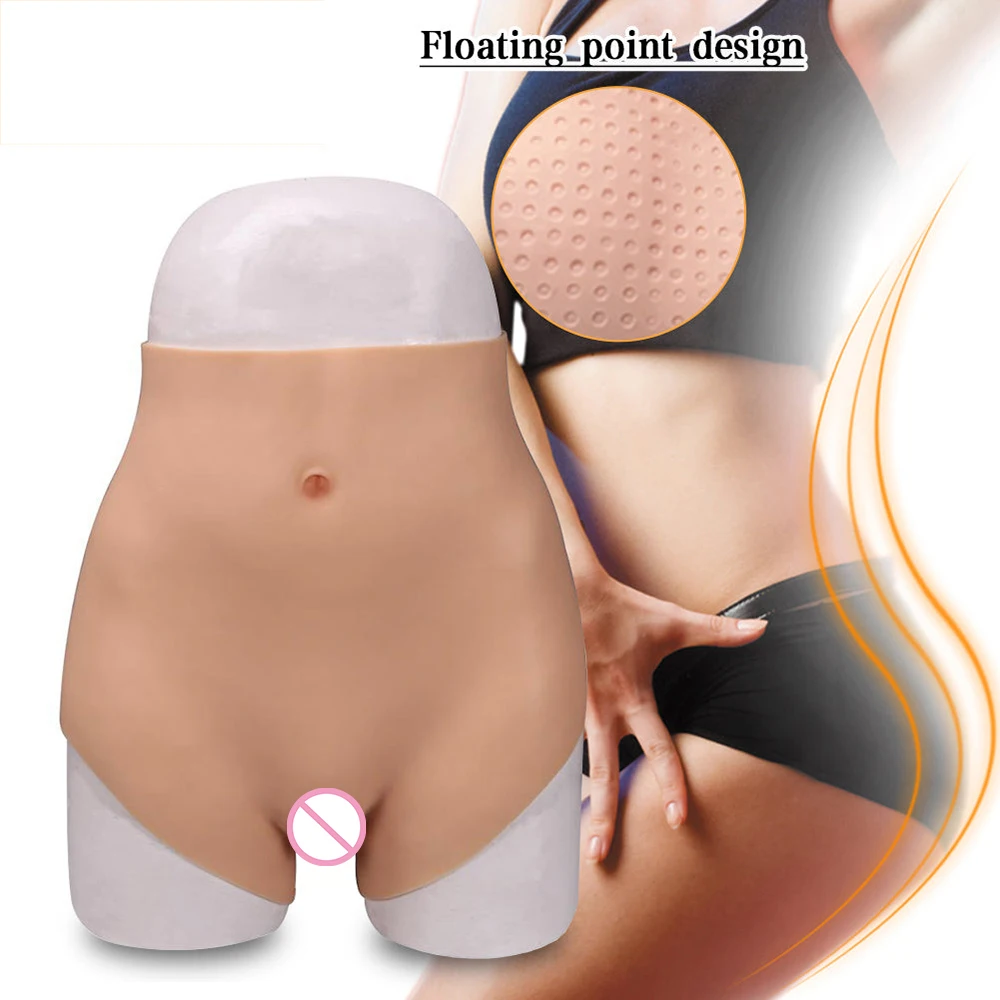 U-Charmmore 7th Oil-Free Silicone Realistic Penetrable Vagina Pants Crossdresser Pussy Panties Artificial False Buttock Enhancer