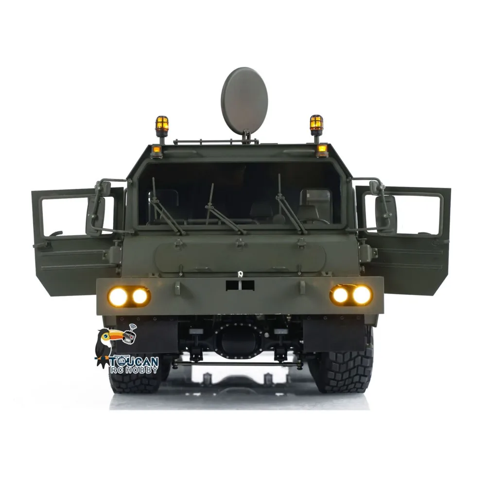 8x8 1/14 RC Truck SLT56 Full Metal Tractor Truck PL18 LITE Remote Control Vehicle 3-speed Military Transport Cars Lights Sounds - view 2