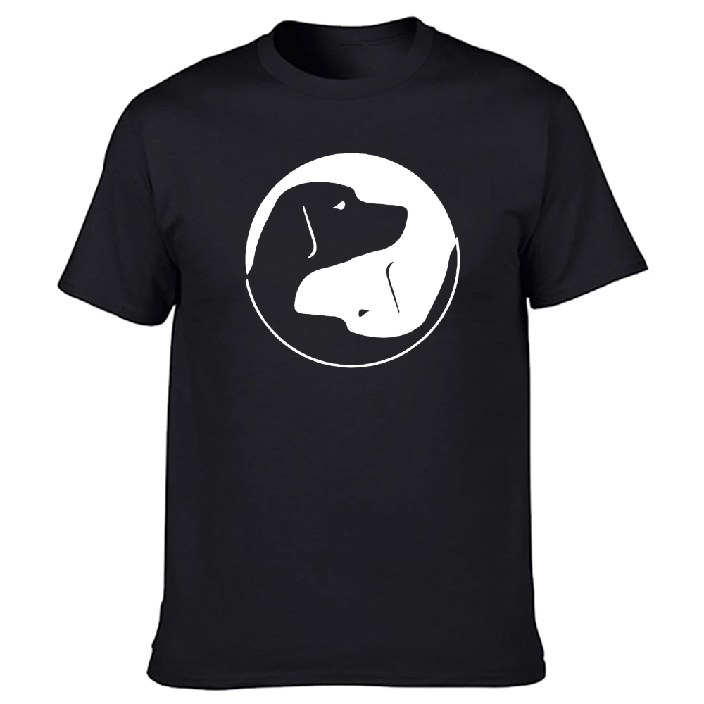 

Yin Yang Labrador Retriever Dog Labs T Shirts Graphic Cotton Streetwear Short Sleeve O-Neck Harajuku Birthday Gift T-shirtF