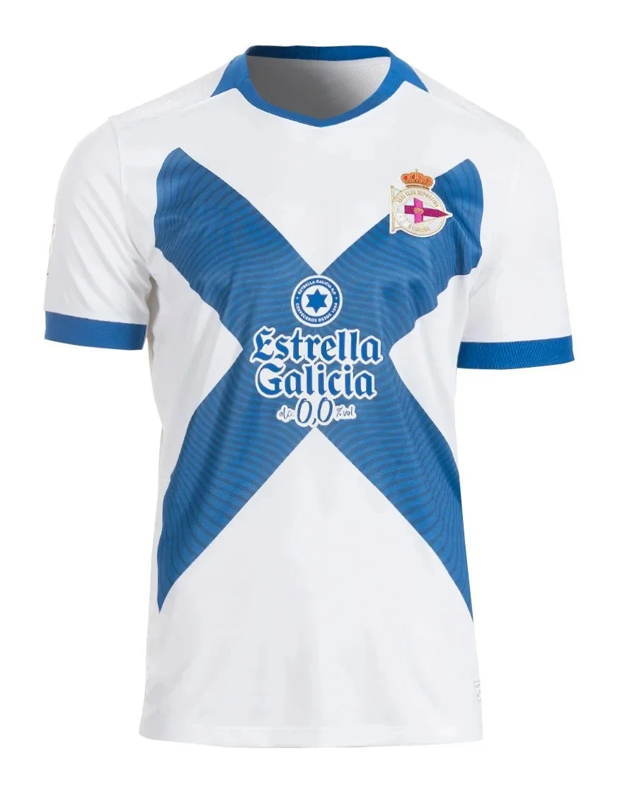 26-27 Football Jersey La Coruña Sports Football Shirt Printed Summer Men Women Fashion Sports Breathable Quick-drying Shirt