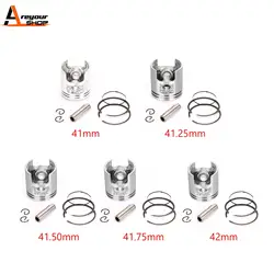 Areyourshop Piston Kit Standard Bore Fit for Suzuki AY50 KATANA AP50 AE50 AD50 Address 1.00MM 42mm 12110-40D10-0F0 Motor Parts